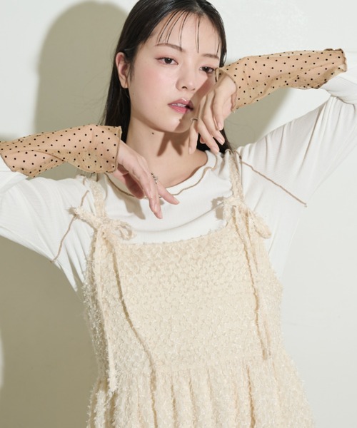 「paravion」 長袖カットソー FREE ブラック レディース_画像8