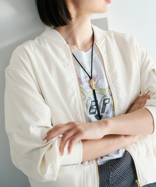 定価27500円✨IENA イエナ ナイロンツイル MA-1 ライトアウター 中古・古着通販】SLOBE IENA (スローブ イエナ) ナイロンツイルMA-1