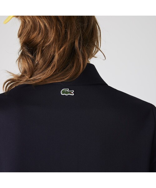 「LACOSTE L!VE」 シャツワンピース 36 ダークネイビー レディース_画像5