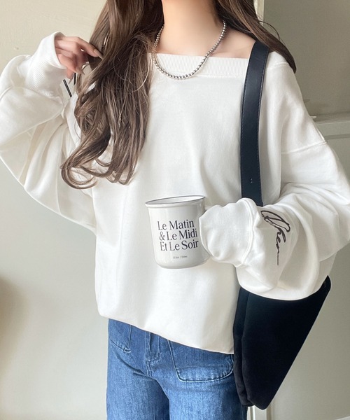 「classicalelf」 スウェットカットソー MEDIUM 杢グレー レディース_画像5