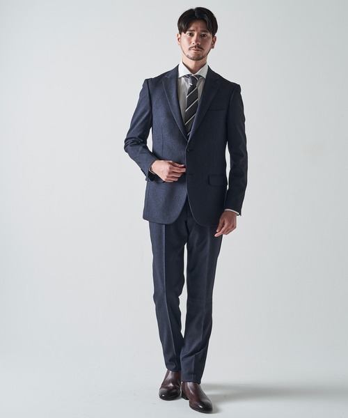 「TETE HOMME」 セットアップ MEDIUM ネイビー メンズの画像