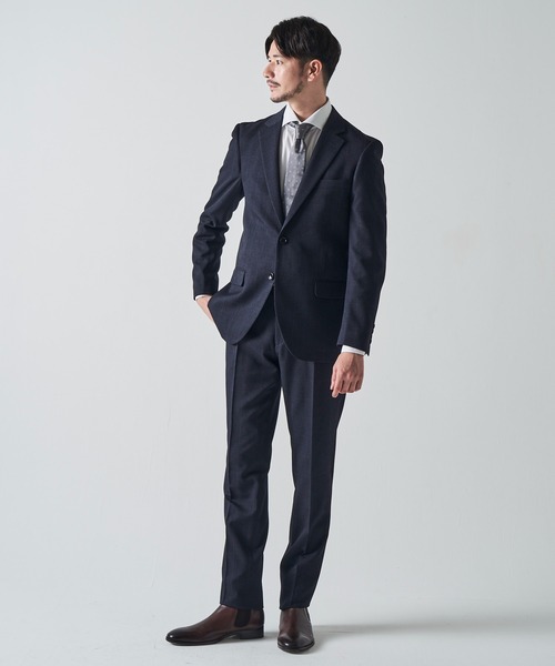 「TETE HOMME」 セットアップ MEDIUM ネイビー メンズの画像