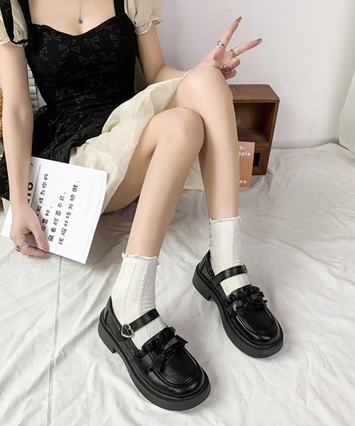 「Lace Ladies」 シューズ 23.5cm ブラック レディース_画像8