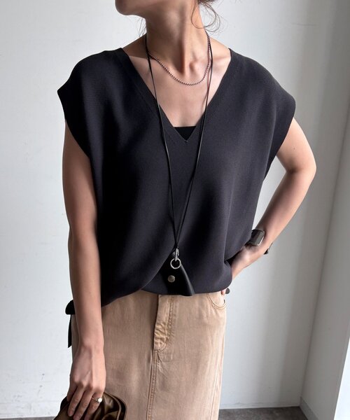 tシャツ ガーターフレンチプルオーバー レディースの画像