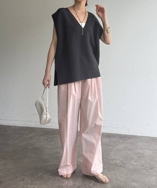 tシャツ ガーターフレンチプルオーバー レディースの画像