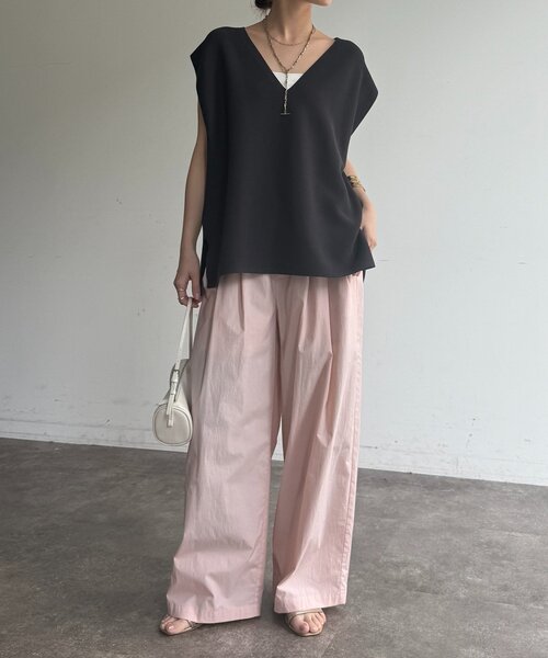 tシャツ ガーターフレンチプルオーバー レディースの画像