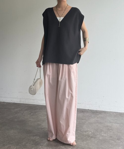 tシャツ ガーターフレンチプルオーバー レディースの画像