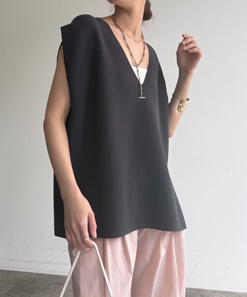 tシャツ ガーターフレンチプルオーバー レディースの画像