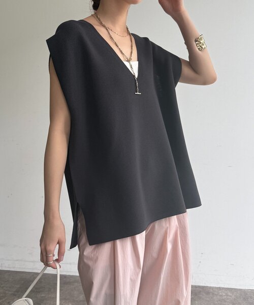 tシャツ ガーターフレンチプルオーバー レディースの画像