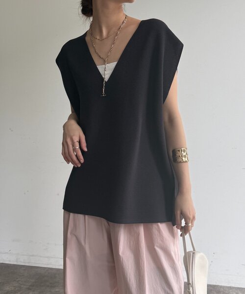 tシャツ ガーターフレンチプルオーバー レディースの画像