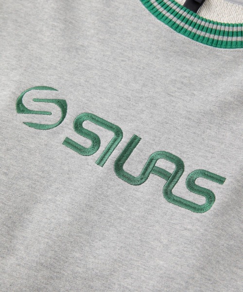 「SILAS」 スウェットカットソー M ネイビー メンズ_画像4