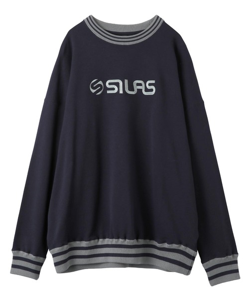 「SILAS」 スウェットカットソー M ネイビー メンズ_画像7