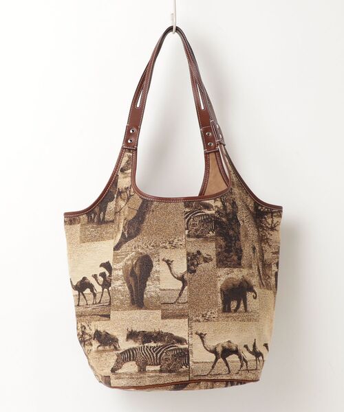 「A VACATION」 26SS TENT L AFRICA トートバッグ - ベージュ レディースの画像