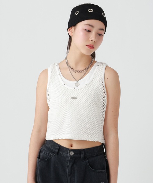 repipi armario（レピピアルマリオ） タンクトップ 肌着 メッシュ