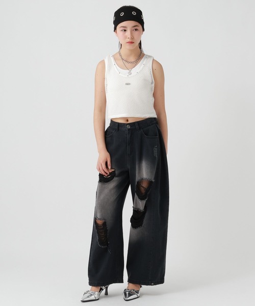 repipi armario（レピピアルマリオ） タンクトップ 肌着 メッシュ