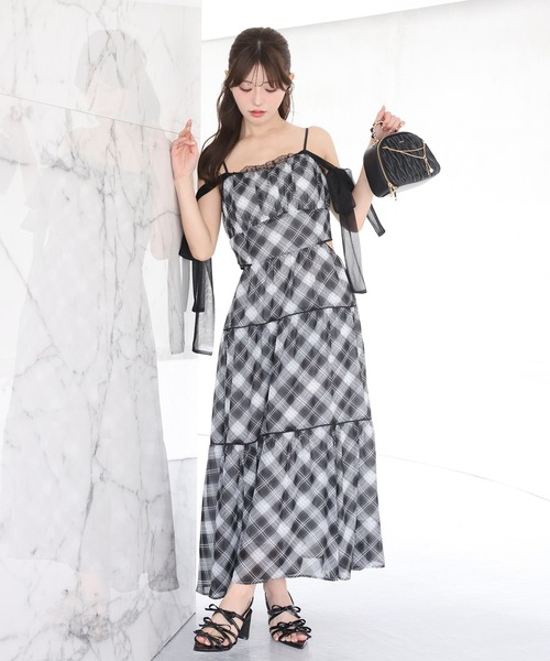 one after another NICE CLAUP ワンピース 「SMサイズ展開あり」サイド