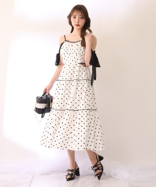 one after another NICE CLAUP ワンピース 「SMサイズ展開あり」サイド