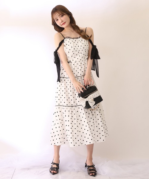 one after another NICE CLAUP ワンピース 「SMサイズ展開あり」サイド