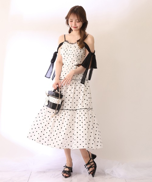 one after another NICE CLAUP ワンピース 「SMサイズ展開あり」サイド
