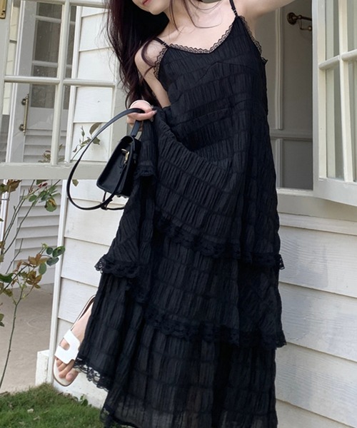 「DAY CLOSET」 キャミソールワンピース M ホワイト レディース_画像8