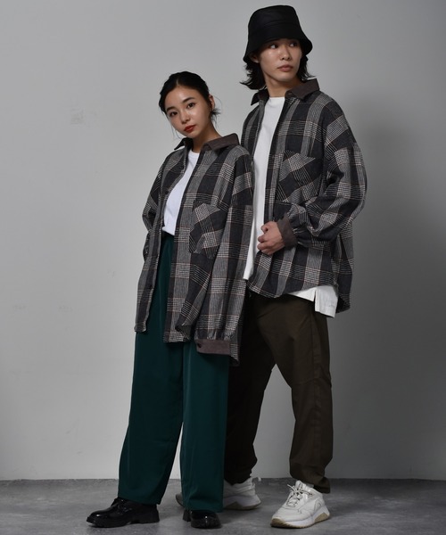 「Starting Over」 長袖シャツ L ブラウン メンズ_画像6