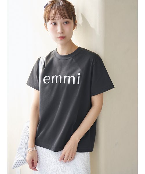 emmi tシャツ 半袖 ベーシックemmiロゴTシャツ レディース : ZOZOTOWN