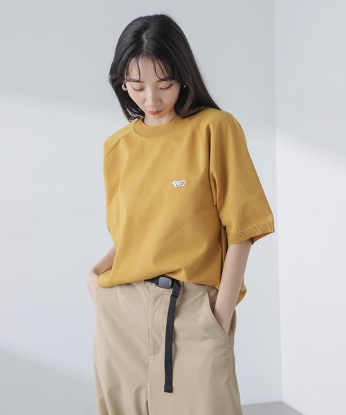 「PENNEYS」 半袖ニット「nano・universeコラボ」 FREE マスタード レディース_画像9