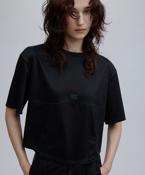 Ameri（アメリ） tシャツ 半袖 BACK OPEN SHINE TEE レディース