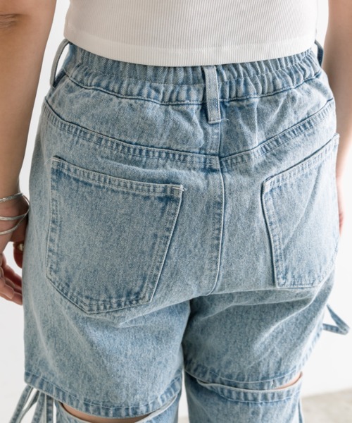 「OLIVE des OLIVE」 デニムパンツ SMALL グレー レディース_画像5