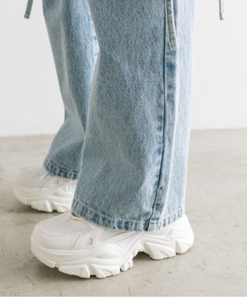 「OLIVE des OLIVE」 デニムパンツ SMALL グレー レディース_画像9