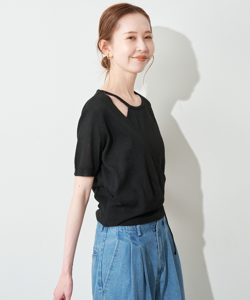 FLEK ニット セーター 「追加2」FLEK/フレック ショルダーカットアウト