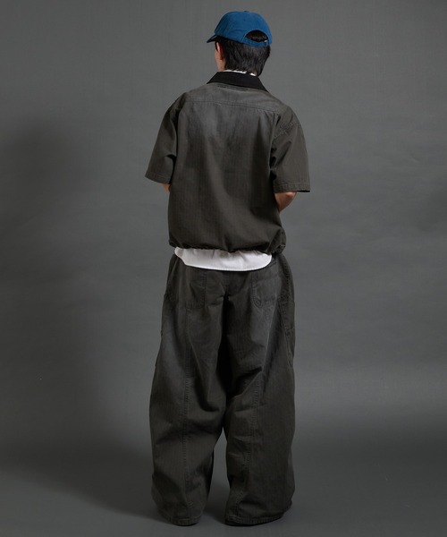 「Perushu」 パンツ LARGE カーキ メンズ_画像9