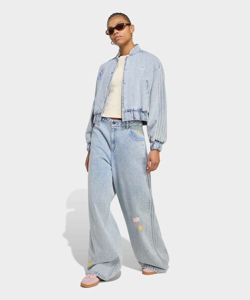 adidas（アディダス） デニムジャケット gジャン ケアベア x