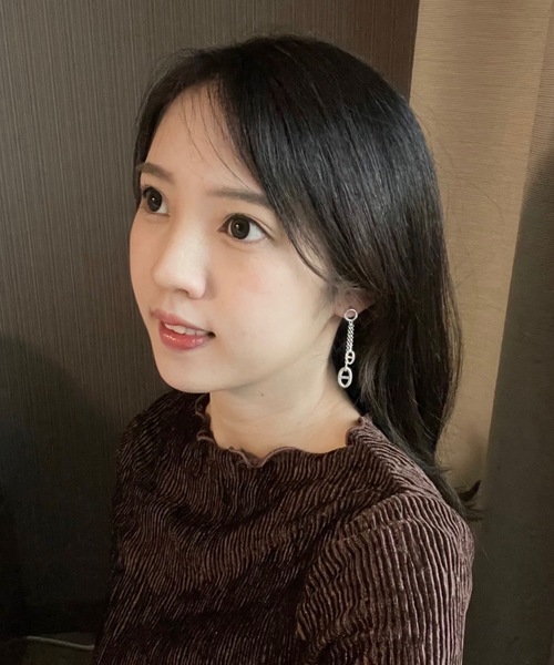 ピアス 「blatto 925silver」anchor 925 ホワイトシルバー 両耳ピアス bla-pierce-anchor-1の画像