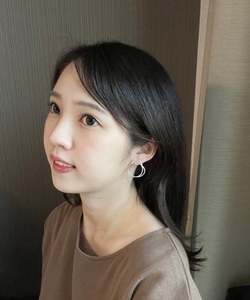 ピアス 「blatto 925silver」anchor 925 ホワイトシルバー 両耳ピアス bla-pierce-anchor-1の画像