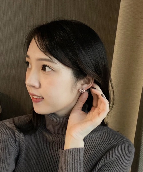 ピアス 「blatto 925silver」anchor 925 ホワイトシルバー 両耳ピアス bla-pierce-anchor-1の画像