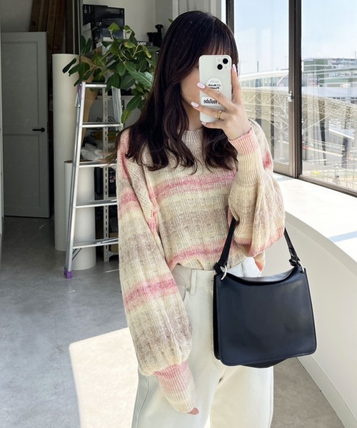 GeeRA（ジーラ） ニット セーター セットアップ対応グラデーション