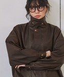 ブルゾン アウター 比翼デザインヴィンテージラ...の詳細画像4