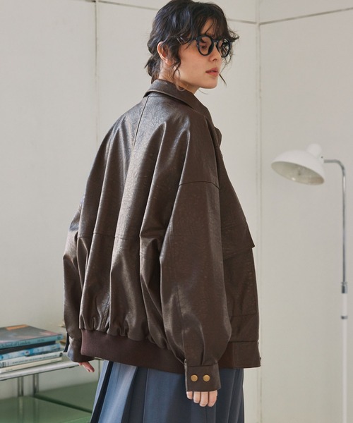 MONO-MART（モノマート） ブルゾン アウター 比翼デザインヴィンテージ