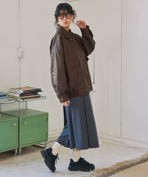 MONO-MART（モノマート） ブルゾン アウター 比翼デザインヴィンテージ