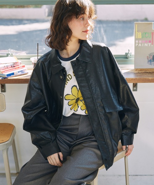バランスウェアデザイン　ブルゾン　メンズ　XL MONO-MART（モノマート） ブルゾン アウター 比翼デザインヴィンテージ
