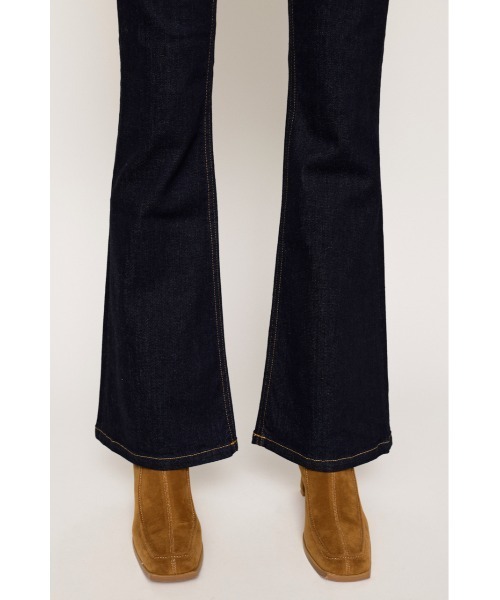 SLY ハイウエスト フレアパンツ ブルー 24inch SLY ジーンズ デニム デニムパンツ HW FLARE PT-A WITH ROICA(R