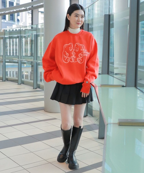 tシャツ 「UNISEX」niceghostclub／グミベアロゴプルオーバー(裏起毛)/ナイスゴーストクラブ/スウェット/2984107 レディース NICE GHOST CLUB tシャツ 「UNISEX」niceghostclub／グミベア