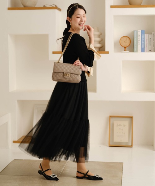 OHGA ビジュー ポインテッドトゥ フラットシューズ　ブラック　24.0センチ 楽天市場】パンプス レディース ビジューパンプス フラット