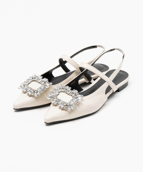 ZAKKA-BOX（ザッカボックス） パンプス ビジューポインテッドトゥ