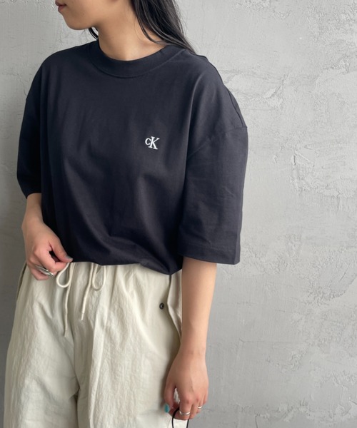 tシャツ Tシャツ 「Calvin Klein/カルバンクライン」 ワンポイント刺繍