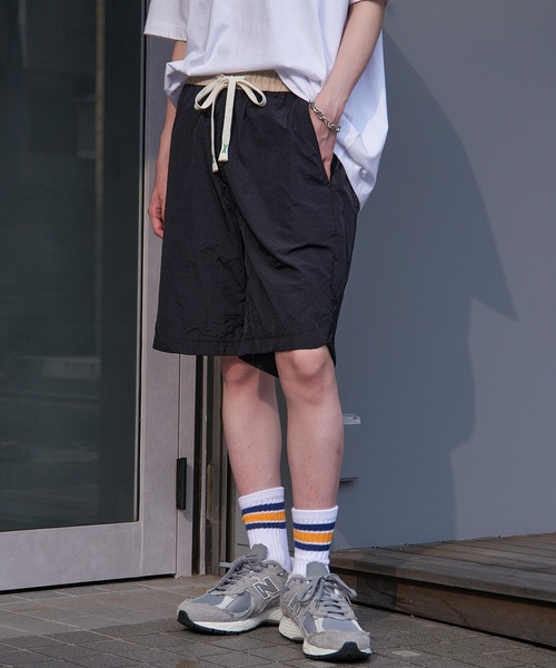 A7 インナー付きショートパンツ ゴムウエスト ランニングパンツ メンズ インナー付き 筋トレ ジム ショート