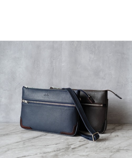 SEEKER（シーカー） ショルダーバッグ 「EDGE」コンビレザー 2WAY