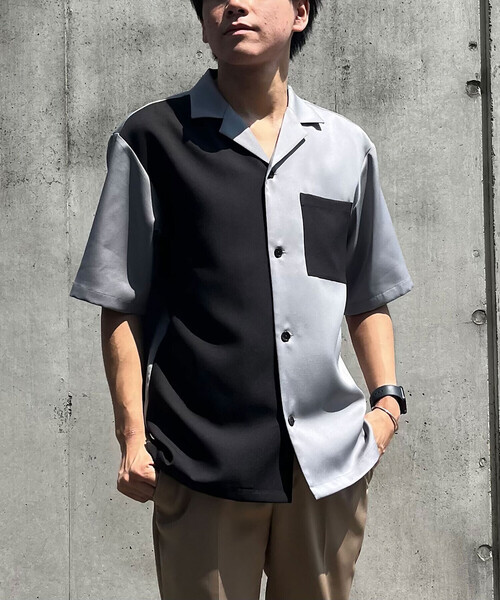 Comme Ca Du Mode 半袖シャツ 白紫ストライプ Comme Ca Du Mode Comme Ca Du Mode 半袖シャツ 白紫ストライプ Comme Ca Du Mode