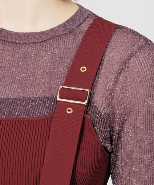 EPOCA ワンピース レーヨンポリエステルストレッチ ニット